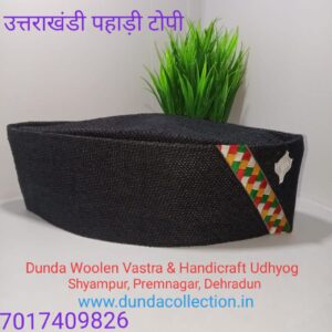 Uttrakhandi Black all weather Pahadi Topi